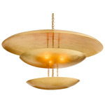Florko Grand Chandelier - Gold Leaf