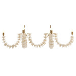 Kalama Linear Chandelier - White / Ivory