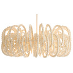 Keely Chandelier - White / White