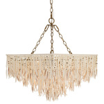 Josephine Chandelier - Antique Brass / Ivory