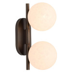Julie Wall Sconce - English Bronze / Matte White