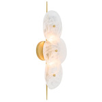 Kylie Wall Scocne - Antique Brass / White Glazed Glass