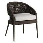 Juri Outdoor Dining Chair - Charcoal Brown / Porpoise