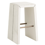 Cowan Counter / Bar Stool - Antique Brass / White