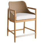 Chilton Outdoor Bar / Counter Stool - Blonde / Pearl