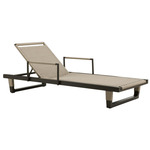 Daytona Outdoor Chaise - Blackened Bronze / Buff