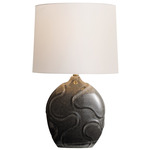 Ismay Table Lamp - Obsidian / Off White