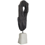 Garza Floor Sculpture - Ivory / Black