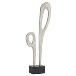 Griswald Floor Sculpture - Ebony / Smoke