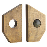 Garrick Bookend - Antique Brass / Jungle