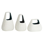 Hedda Vases Set of 3 - Sea Green / Vanilla