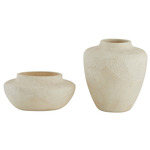 Freeman Vases Set of 2 - Eggshell