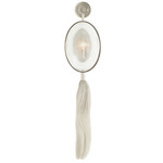 Aramis Wall Sconce - White Bronze / Clear