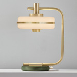 Masina Table Lamp - Brushed Brass / Satin Olive