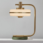 Masina Table Lamp - Antique Brass / Satin Olive