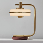 Masina Table Lamp - Antique Brass / Oxblood