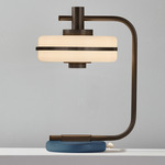 Masina Table Lamp - Dark Bronze / Textured Blue