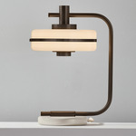Masina Table Lamp - Dark Bronze / Textured Cream