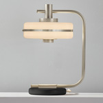 Masina Table Lamp - Satin Nickel / Black