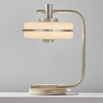 Masina Table Lamp - Satin Nickel / Satin Dove