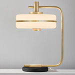 Masina Table Lamp - Brushed Brass / Black