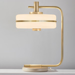 Masina Table Lamp - Brushed Brass / Satin Dove