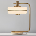 Masina Table Lamp - Antique Brass / Satin Dove