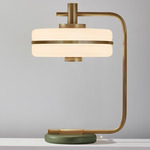 Masina Table Lamp - Antique Brass / Satin Olive