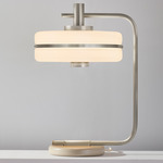 Masina Table Lamp - Satin Nickel / Satin Dove