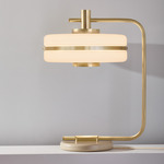 Masina Table Lamp - Brushed Brass / Satin Dove