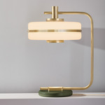 Masina Table Lamp - Brushed Brass / Satin Olive