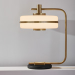 Masina Table Lamp - Antique Brass / Black