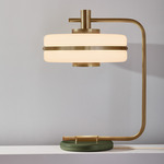 Masina Table Lamp - Antique Brass / Satin Olive
