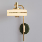 Masina Wall Light - Brushed Brass / Satin Olive