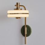 Masina Wall Light - Antique Brass / Satin Olive