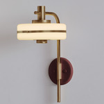 Masina Wall Light - Antique Brass / Oxblood