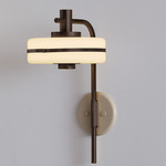 Masina Wall Light - Dark Bronze / Satin Dove