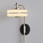 Masina Wall Light - Satin Nickel / Black