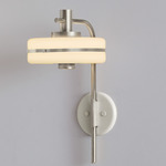Masina Wall Light - Satin Nickel / Textured Cream