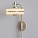 Masina Wall Light - Satin Nickel / Satin Dove
