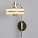 Masina Wall Light - Satin Nickel / Satin Olive