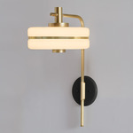 Masina Wall Light - Brushed Brass / Black