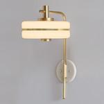 Masina Wall Light - Brushed Brass / Textured Cream