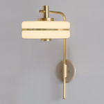 Masina Wall Light - Brushed Brass / Satin Dove