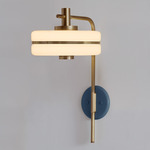Masina Wall Light - Antique Brass / Textured Blue