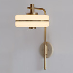 Masina Wall Light - Antique Brass / Satin Dove