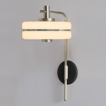 Masina Wall Light - Satin Nickel / Black