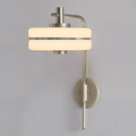Masina Wall Light - Satin Nickel / Satin Dove