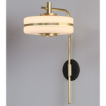 Masina Wall Light - Brushed Brass / Black