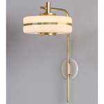 Masina Wall Light - Brushed Brass / Textured Cream